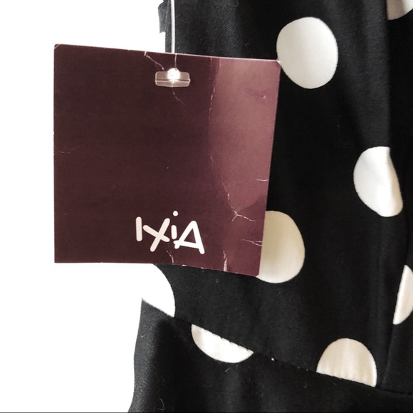 NWT Women’s retro blk/wht polka dot dress medium - Picture 7 of 7